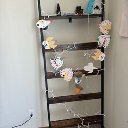 Wooden Ladder Bookshelf 