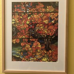 3 Tiffany Window Framed Prints