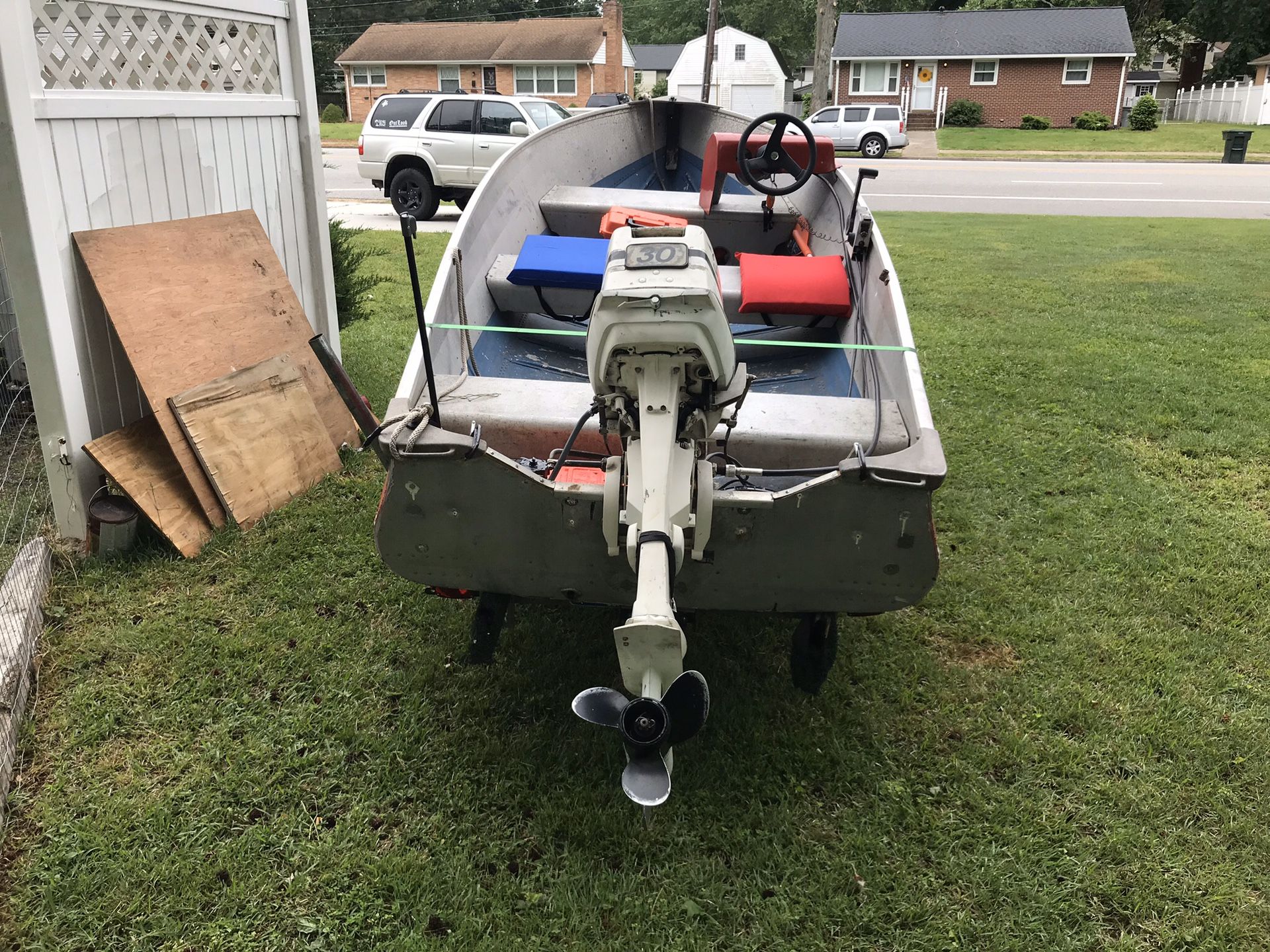 30hp Johnson 2 stroke outboard boat motor