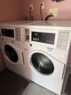 Commercial washer and Huebsch dryer