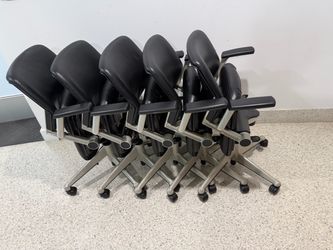 Black Leather Office Chairs Steelcase  Vecta