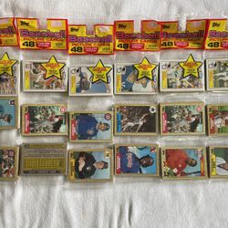 Lot Of 1987 Topps Baseball Rack Packs