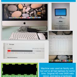 For Sale: 2017 21.5" 4K iMac with SSD Upgrade $400