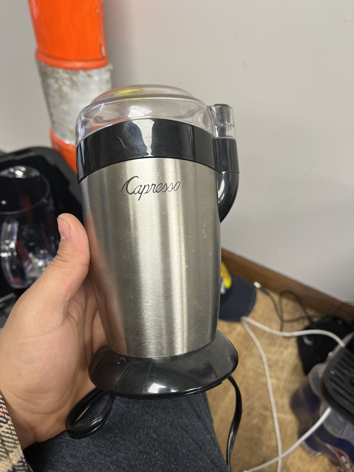 Coffee beans, blender