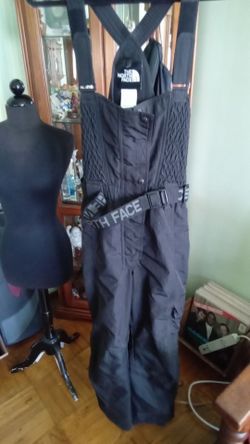 Girls snow jumpsuit The North Face Size 10 All Black Ski or Snowboarder