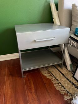 CB2 Proof Metal Nightstands (2)
