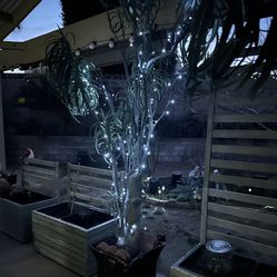 Outdoor Tree With Solar Lights 