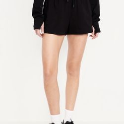 Extra High Waisted Fleece Sweat Shorts 