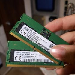SK Hynix 8GB RAM DDR5 SODIMM Sticks (x2)