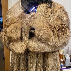 TUNIKA RACOON FINNISH FUR COAT 57” Unisex