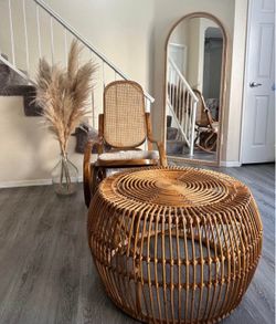 Rattan rocking chair