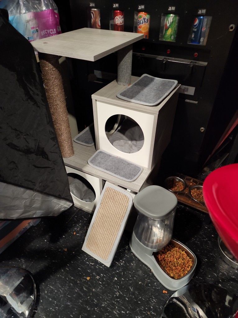 Cat House With Scratcher 