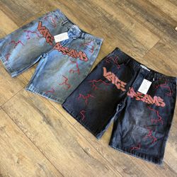Vale Forever Graffiti Jean Shorts 
