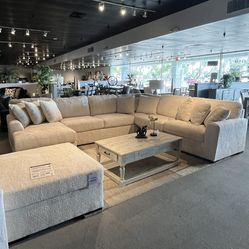 Ivory 4PC Chaise Sectional vouch 