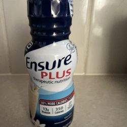 Ensure PLUS Vanilla Nutrition Shake, Meal Replacement, 8 Oz Bottles, 24 In A Case