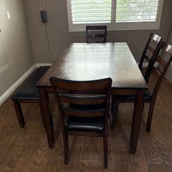Wooden Dining Table Set 