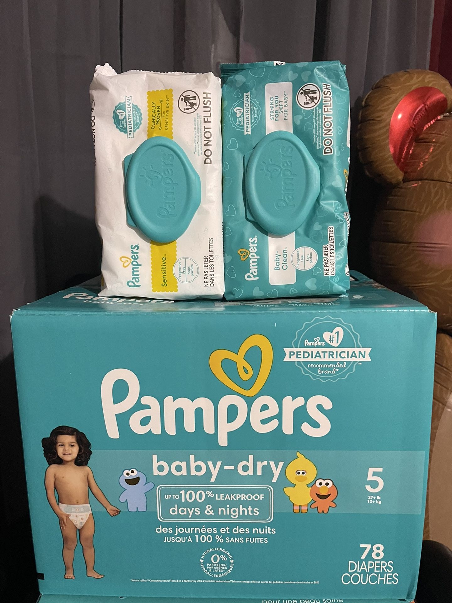 Pampers And Baby Wipes $28