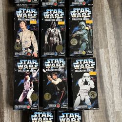 Star Wars Collector Series 12 inch figures 1996 sealed Boba Fett Darth Vader