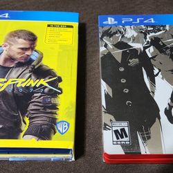 Sony PlayStation 4 Ps4 Cyberpunk Persona 5 Special Edition And Steel Book