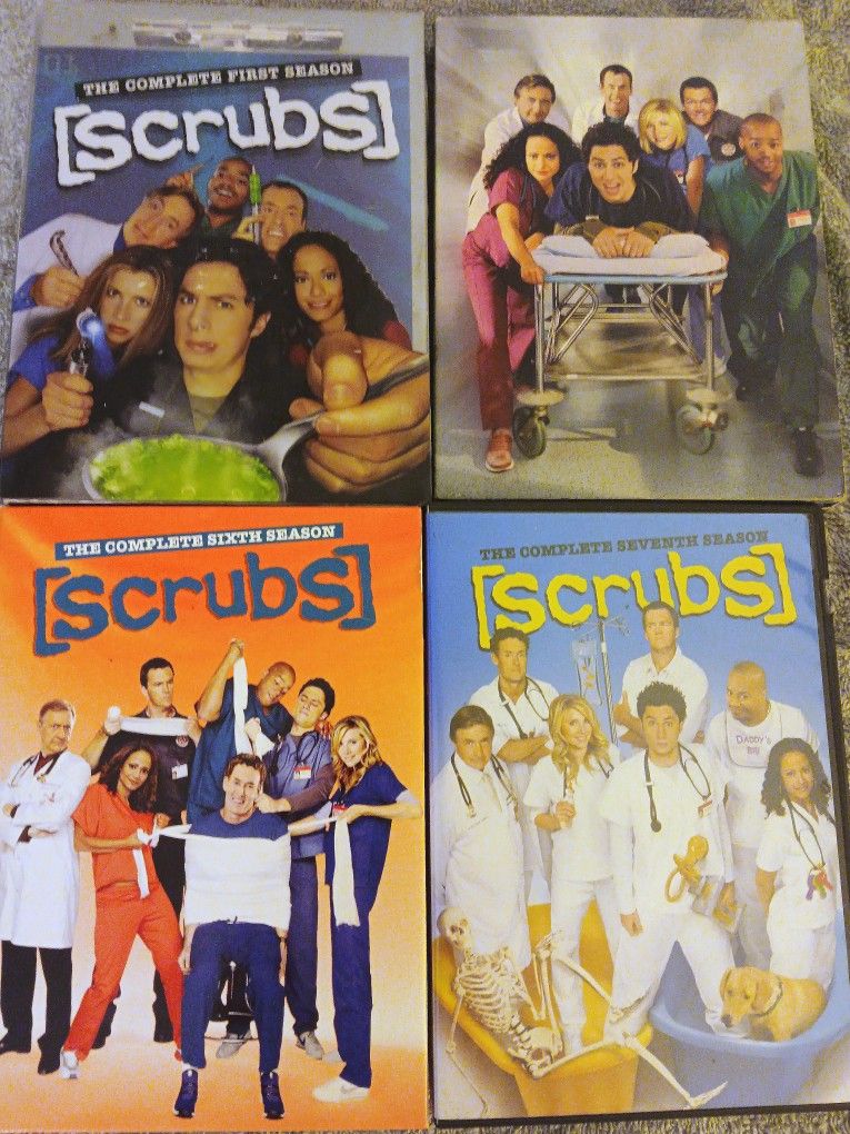DVD SCRUBS SEASONS 1, 3, 6th & 7th
