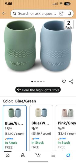 Training silicone cups
