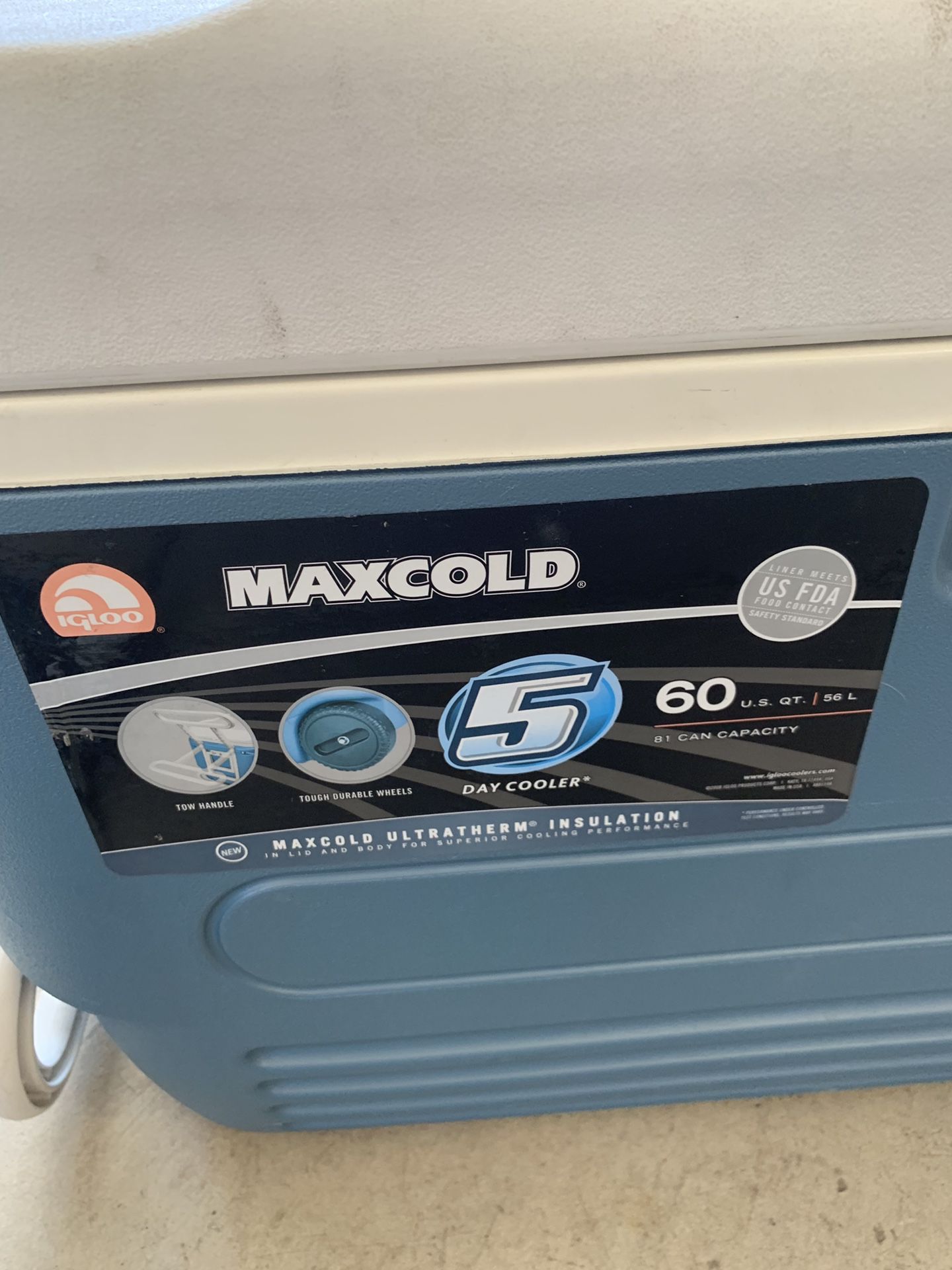 Maxcold cooler 60ct