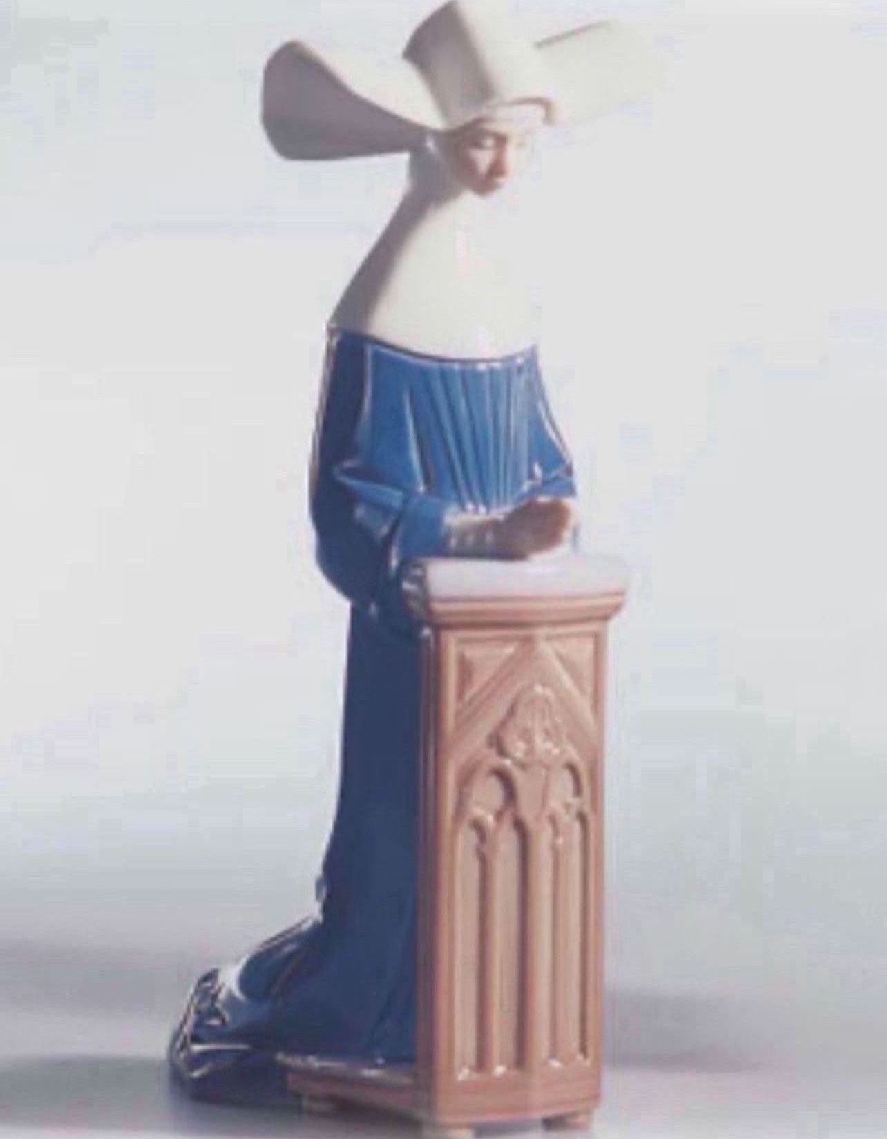 RARE Lladro 5502 MEDITATION (BLUE) in new condition  