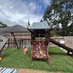 Rainbow swing set