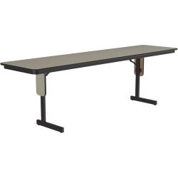 Correll 24"x96", Savannah Sand High Pressure Laminate Seminar, Training or Classroom Table with Folding Panel Leg, Seats 4 (SP2496PX-54)