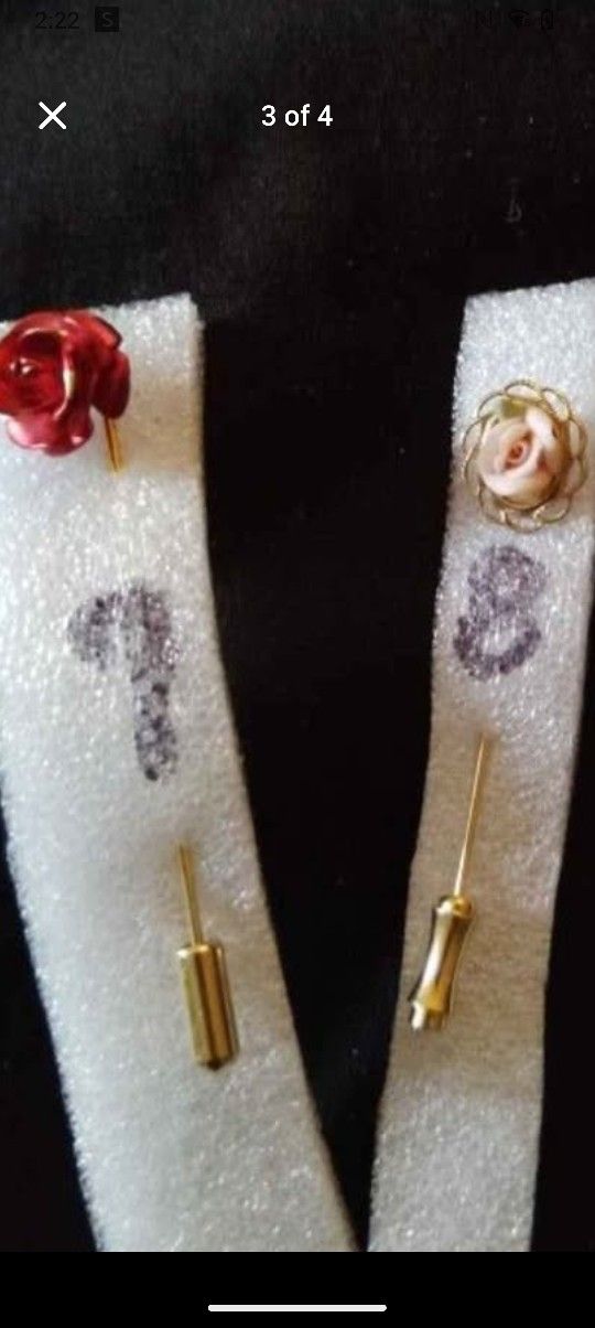 Vintage Rose Stick Pins