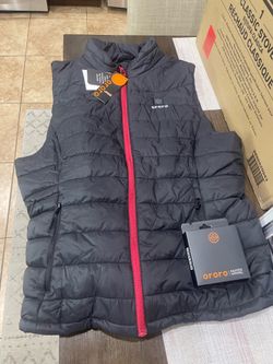 NEW ORORO Women’s Heated Vest XL – Black | Battery Included | Heated Apparel