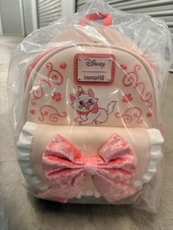 Loungefly Disney The Aristocats Marie Velvet Bow Mini Backpack - BoxLunch Exclusive