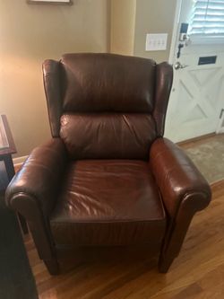 Leather recliner