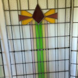 Beautiful Antique Stained Glass Windows-4 Panels-buy All Or 1