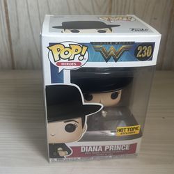 Funko Pop Wonder Woman Diana Prince #230 Hot Topic Exclusive NEW