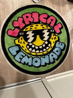Lyrical Lemonade Round Logo Rug