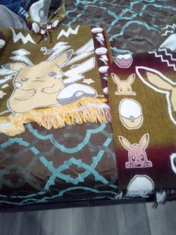 2 Pikachu Ponchos Size Kids LG N Smalle