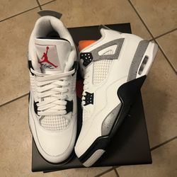 Nike Air Jordan 4 Retro White Cement Size 10.5, 12, Or 13