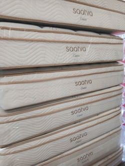 California king Saatva 11" and 14" Pillow Top Mattress 