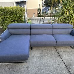 Blue Sectional Couch-FREE Delivery