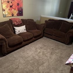 Couch and love seat