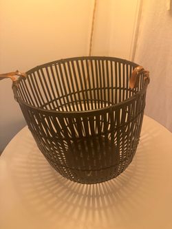 Black Rattan Basket