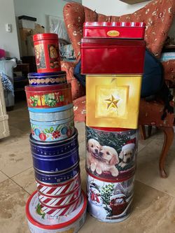 Free Christmas tins