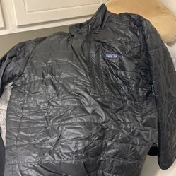 Black Men’s Patagonia Puffer Zip Up Jacket