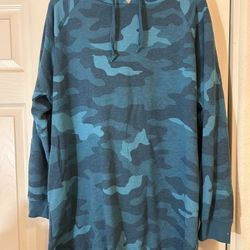 Victoria Secret Pink Aqua Teal Sweatshirt Hoodie Dress 