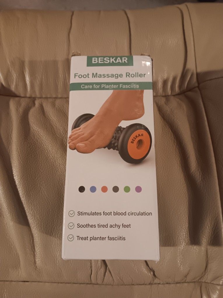 BESKAR Foot Massage Roller for Relief Plantar Fasciitis, Foot Reflexology Tool