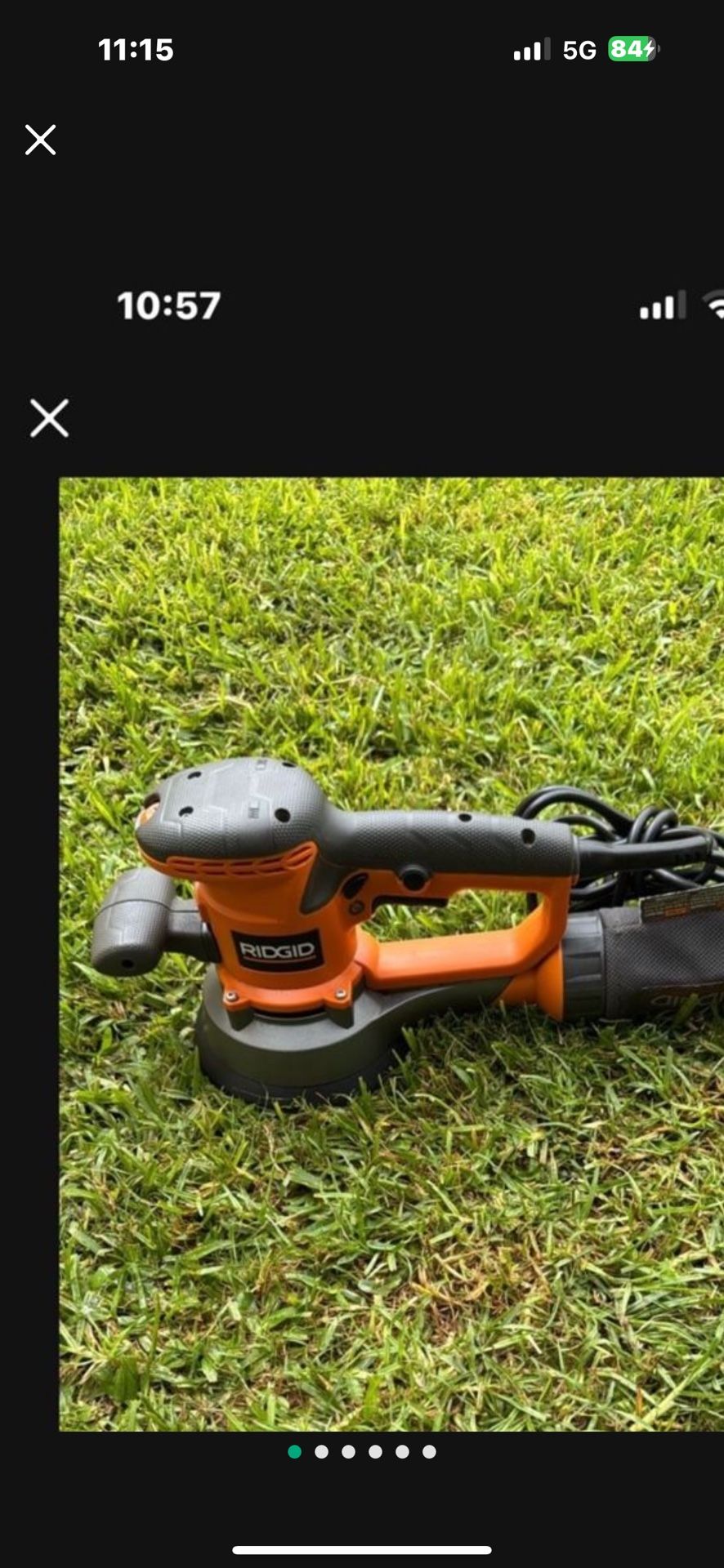 RIDGID R2611 sander like new $40