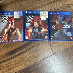 WWE 2k15  WWE 2k19  WWE 2k22 