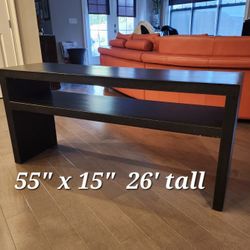 Delivery Avail. Scuffed 55 Inches Long TV Stand Console Table