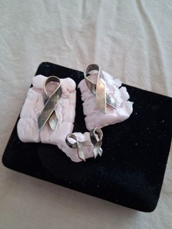 Silver Ribbons for Breast Cancer MonthT